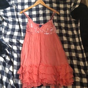 NWT GODDIVA PINK RUFFLE & SEQUIN TOP 🌸